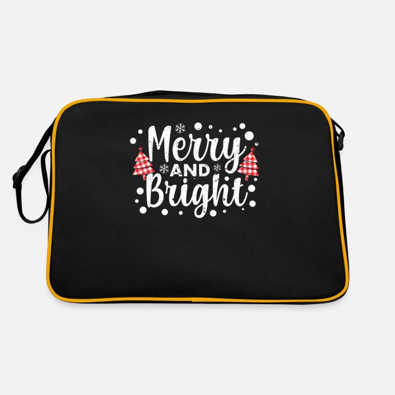Merry and Bright Amazing Xmas PJs Funny Retro Bag