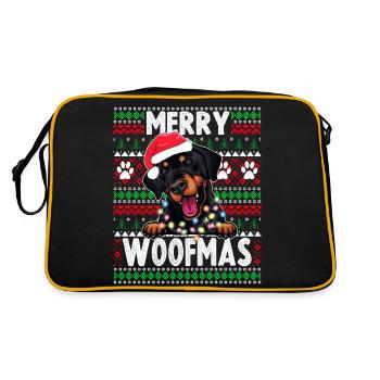 Pyjama pour chien mignon - Doberman Pinscher Dog Lover Chri - Sac Retro - noir/or - Dos