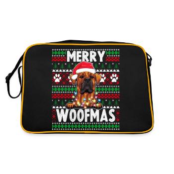 Pyjama pour chien mignon - Tosa Inu Dog Lover Noël - Sac Retro - noir/or - Dos