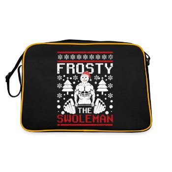 Frosty The Swoleman Christmas Workout Funnier - Retro Bag - black/gold - Back