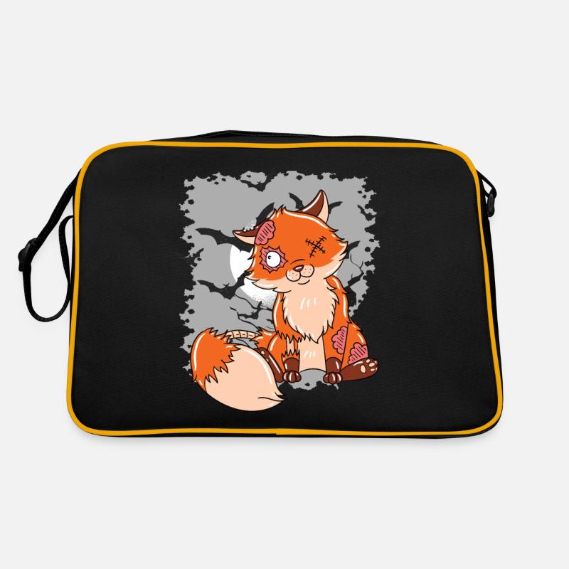 Halloween Zombie Animals Halloween Fox Retro Bag