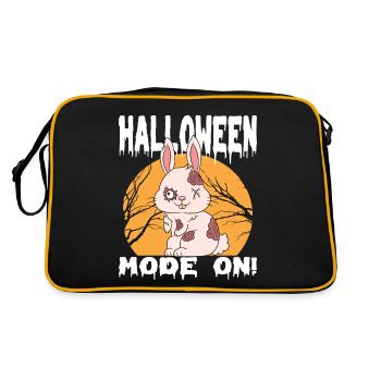 Halloween Zombie Animals Halloween Rabbit - Retro Bag - black/gold - Back