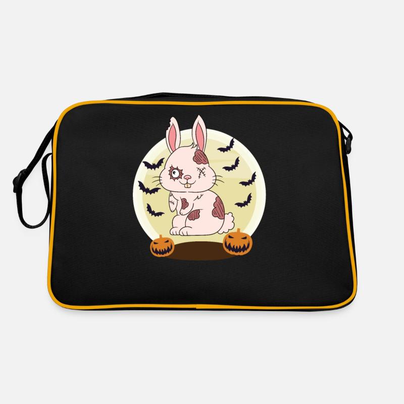 Halloween Zombie Animals Halloween Rabbit Retro Bag