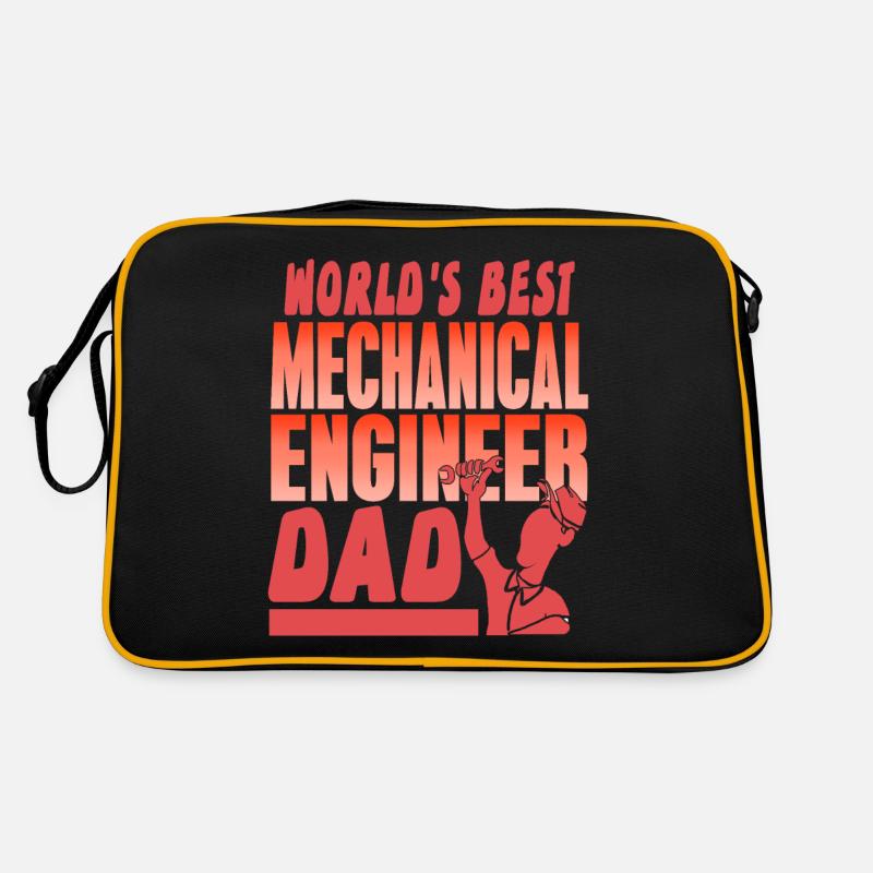 World's Best Mechanical Engineer Dad Cool Present Retro Tasche