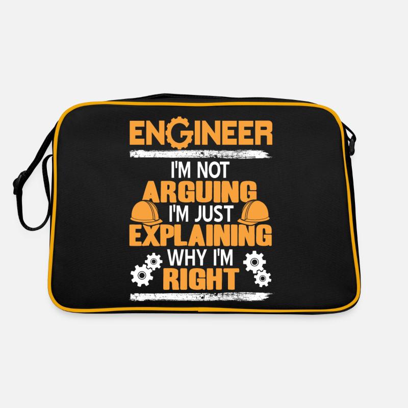 Just Explaining Why I'm Right Funny Engineer Retro Bag