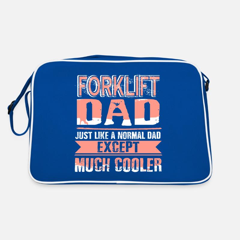Forklift Dad Like Normal Dad Except Much Cooler Retro Tasche