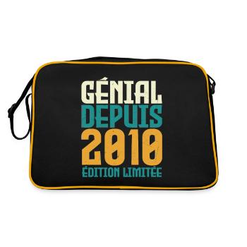 Génial depuis 2010 - Sac Retro - noir/or - Dos