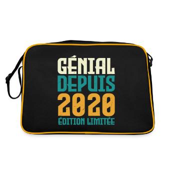 Génial depuis 2020 - Sac Retro - noir/or - Dos