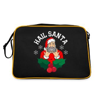 Claus Sleigher Noël Rock Metal Musiciens de Noël - Sac Retro - noir/or - Dos