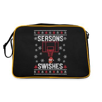 Basketteur Fan Ugly Christmas PJ - Sac Retro - noir/or - Dos