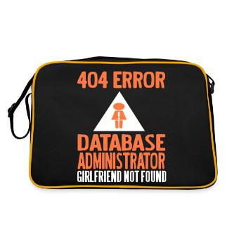 404 Erreur Base de données Admin Girlfriend Introuvable - Sac Retro - noir/or - Dos
