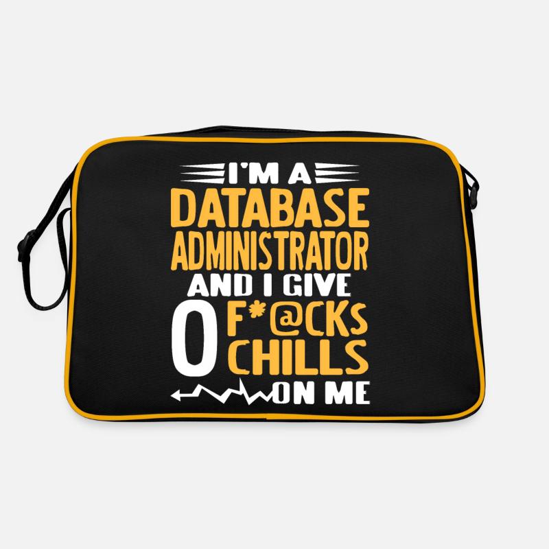 I'm A Data Base ADMIN & I Give 0 F*@cks Funny Retro Tasche