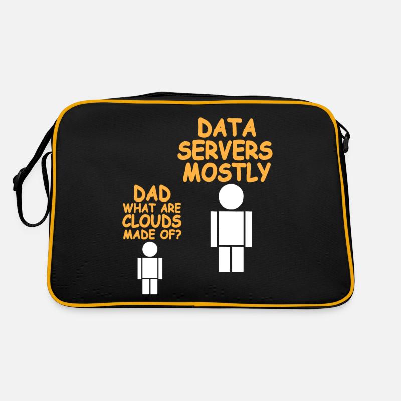 Dad What Are Clouds Made Of? Funny Data Admin Retro Tasche
