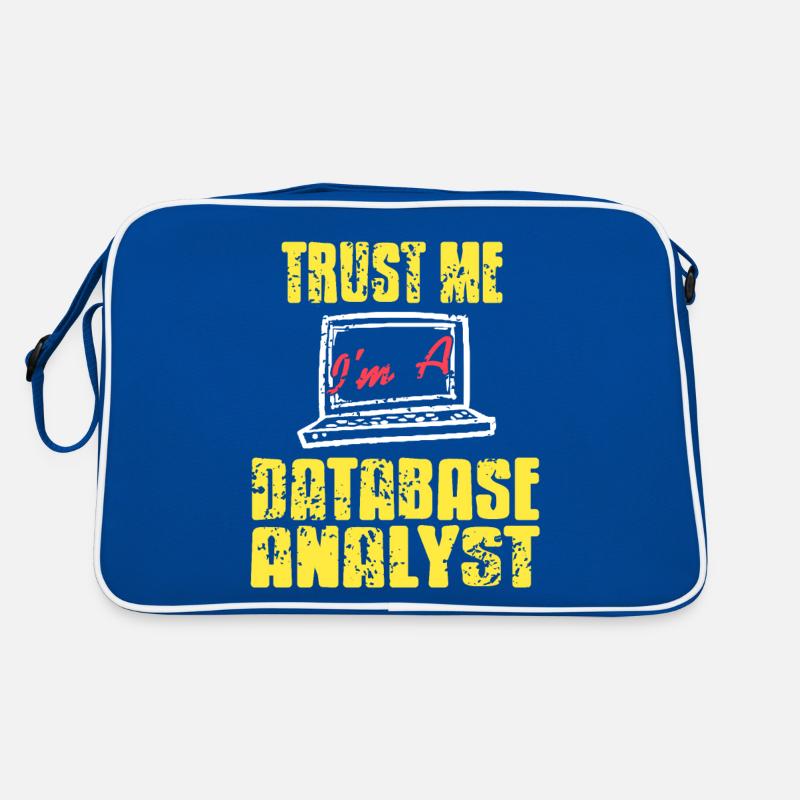 Trust Me I'm A Database Analyst Cool Retro T-Shirt Retro Tasche
