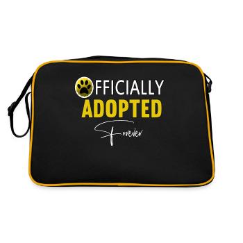 Adoption Day, Officially Adopted Forever - Retro Bag - black/gold - Back