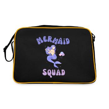 Escouade sirène Sirène avec moules dans la mer - Sac Retro - noir/or - Dos