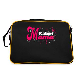 Schlager Mama Costume Schlager Party Outfit - Retro Bag - black/gold - Back