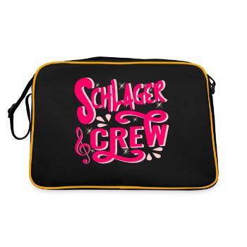 Schlager Crew Costume Schlager Party Outfit - Retro Bag - black/gold - Back