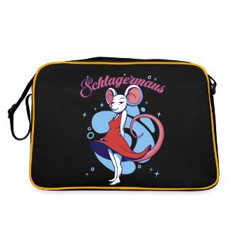 Schlagerparty Costume Schlager Schlager evening - Retro Bag - black/gold - Back