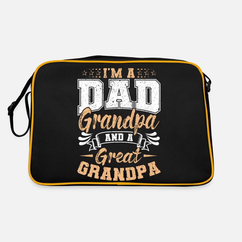 Ich Bin Ein Papa, Opa Und Ein Uropa Vatertag Vater Retro Tasche