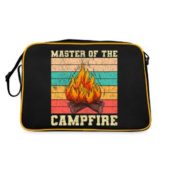 Master of Campfire Camping Camp Camping - Retro Bag - black/gold - Back