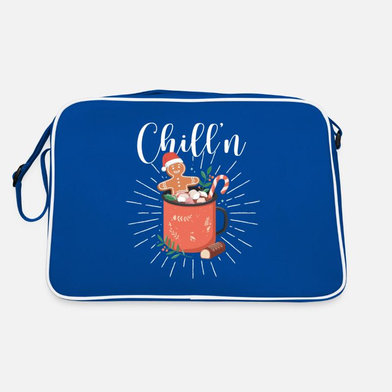 Chill'n Gingerbread Man Cookie Chocolate Christmas Retro Bag