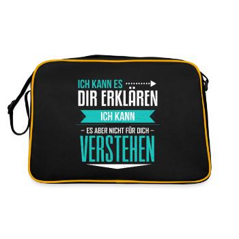 I can explain it to you/I can't explain it for you - Retro Bag - black/gold - Back