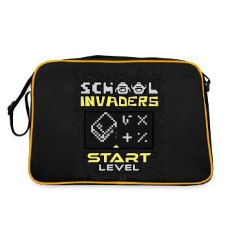 School Invaders - École et Rentrée des Classes - Sac Retro - noir/or - Dos