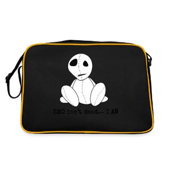 EMO n’est pas mort... Je suis | | de vêtements Emo Emocore Goths - Sac Retro - noir/or - Dos