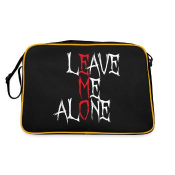 Laissez-moi tranquille | | de vêtements Emo | Emocore Emo Musique - Sac Retro - noir/or - Dos
