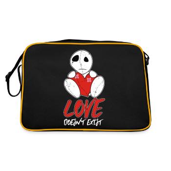 L’amour n’existe pas | | de vêtements Emo Emocore Goth Do - Sac Retro - noir/or - Dos