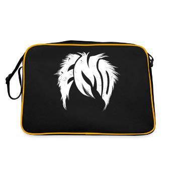 Emo | | de vêtements Emo Emocore Coiffure | Emo Musice - Sac Retro - noir/or - Dos