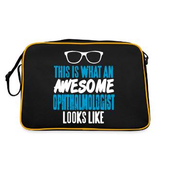 This Is What An Awesome Ophthalmologist Looks Like - Retro Bag - black/gold - Back