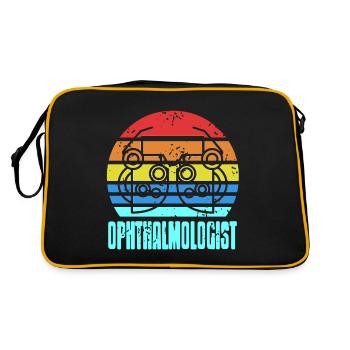 Retro Vintage Ophthalmologist Designs T-Shirt - Retro Bag - black/gold - Back