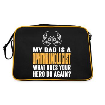 Awesome Retro My Dad Is An OPHTALMOLOGIST T-Shirt - Retro Bag - black/gold - Back