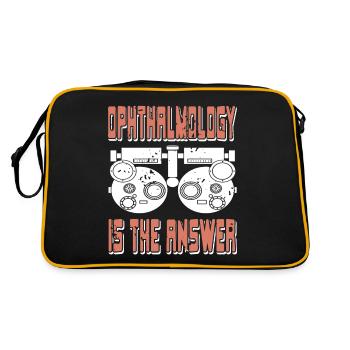 Ophthalmology Is The Answer Cool Retro T-Shirt - Retro Bag - black/gold - Back