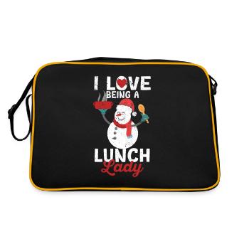 J'aime être une dame du déjeuner Noël - Sac Retro - noir/or - Dos