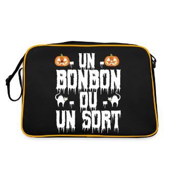 un bonbon ou un sort - Sac Retro - noir/or - Dos