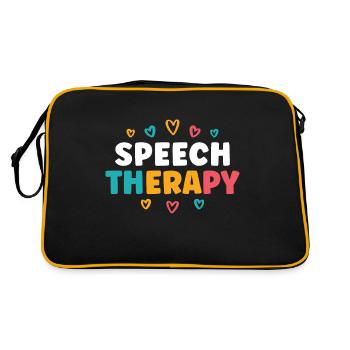 Speech Language Pathologist Better Hearing & - Retro Tasche - Schwarz/Gold - Hinten
