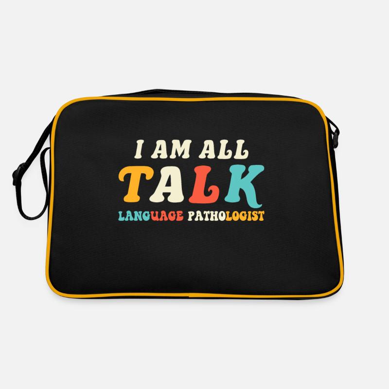 I Am All Talk Language Pathologist Speech Retro Tasche
