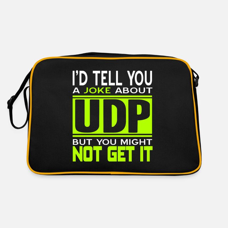 I'd Tell You A Joke About UDP Funny Programmer Retro Tasche