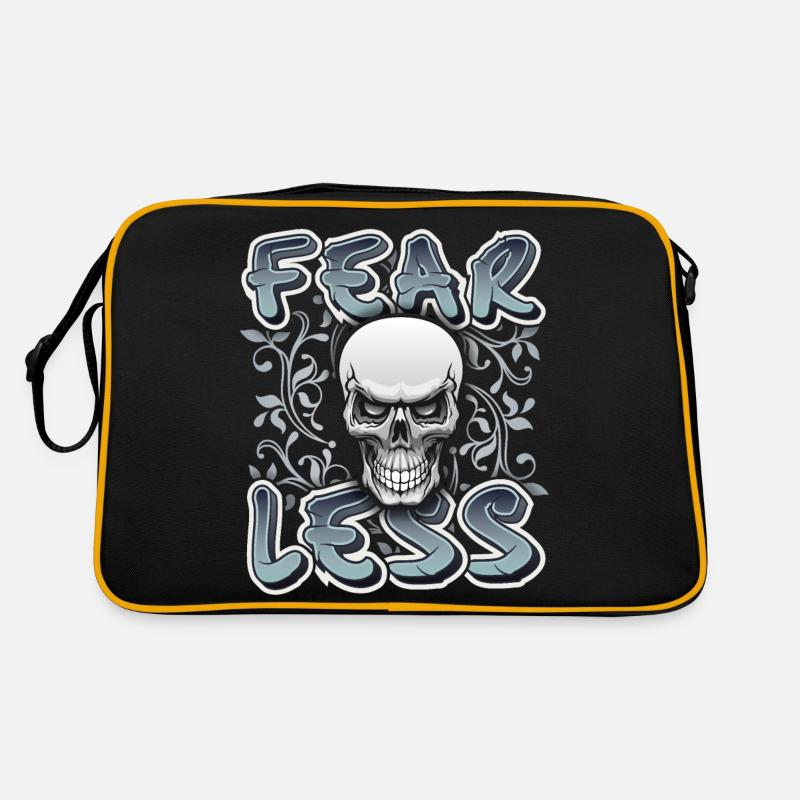 Skull, Totenkopf, Spruch Retro Tasche