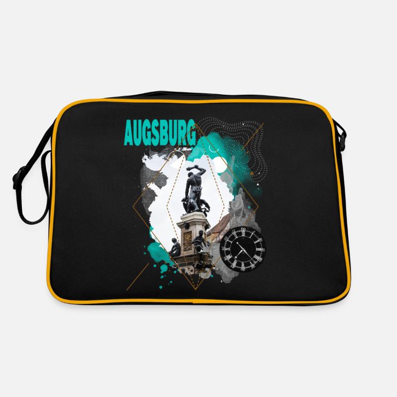 Augsburg Germany City Skyline Vintage Retro Retro Bag