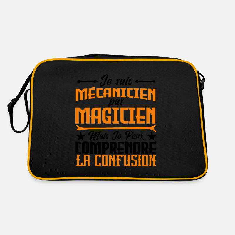 Je suis mécanicien pas magicien Sac Retro