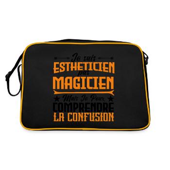 Je suis Esthéticienne, pas Magicienne - Sac Retro - noir/or - Dos