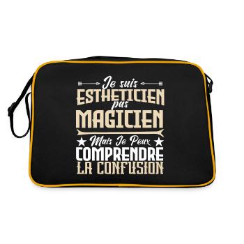 Je suis Esthéticienne, pas Magicienne - Sac Retro - noir/or - Dos