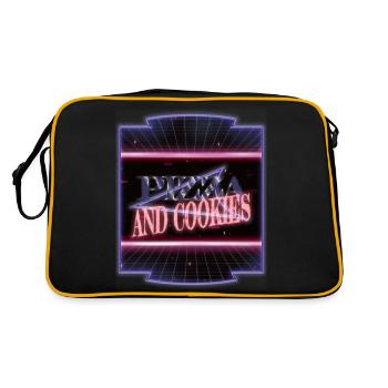 day of prayer and repentance pizzas cat - Retro Bag - black/gold - Back
