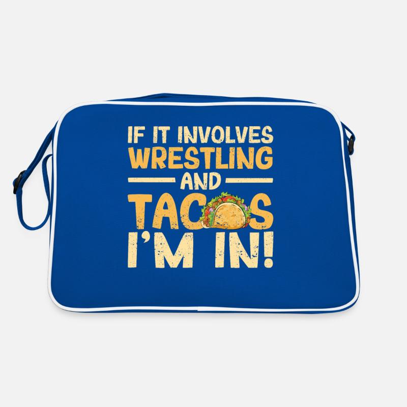 Lutteur mexicain quand il s’agit de taco de lutte Sac Retro