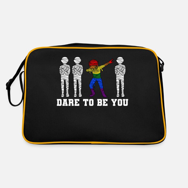 Dabbing Mumie LGBTQ Schwul Lesbisch Trans Pride Retro Tasche