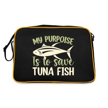 Thon Salade de thon Big Eye Longtail - Sac Retro - noir/or - Dos